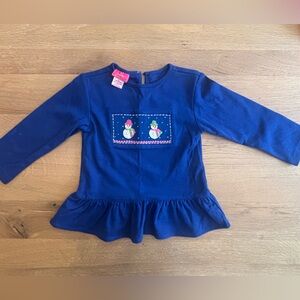 Charlies Navy Blue Top with Pink Tag